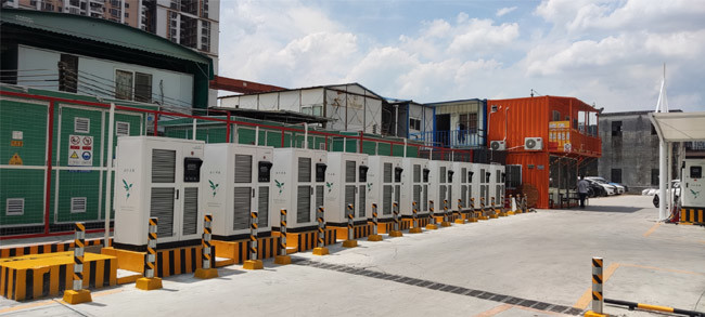 最新の会社の事例について 10組の広州の360KW DCの速い充電ステーション