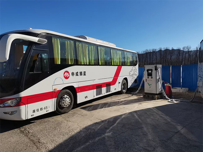 最新の会社の事例について 乾県の120KW DCの充電ステーション